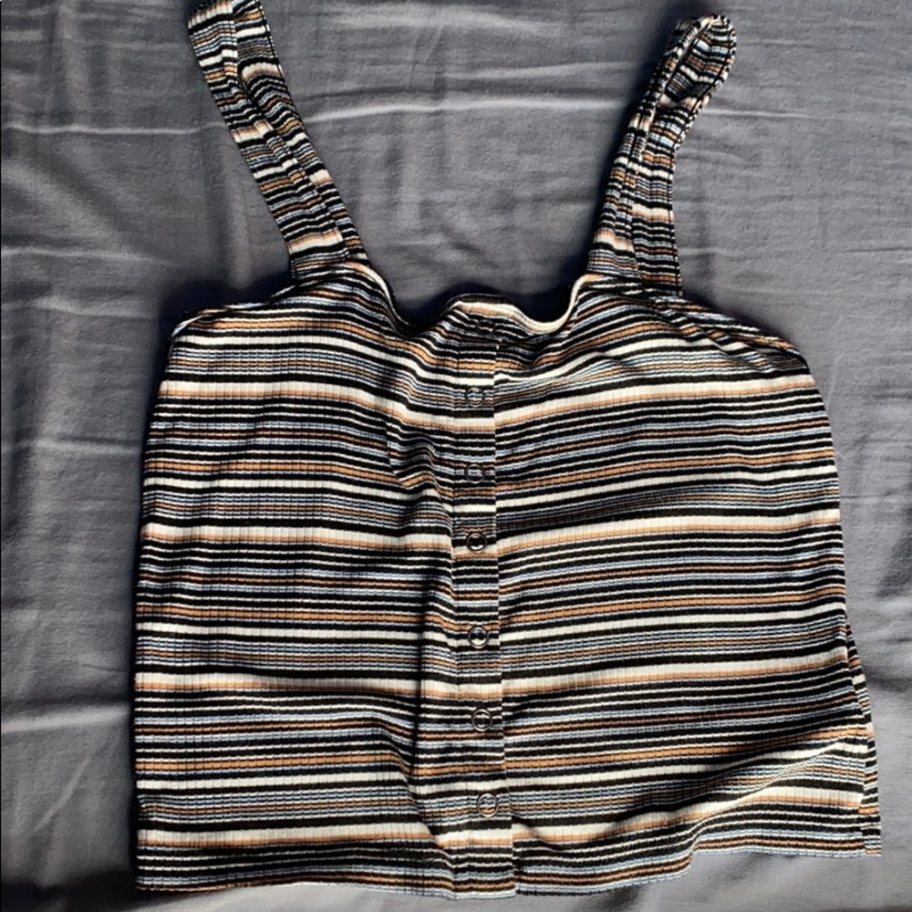 american eagle striped tank top